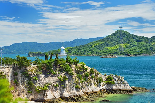 The landscape at Okunoshima.