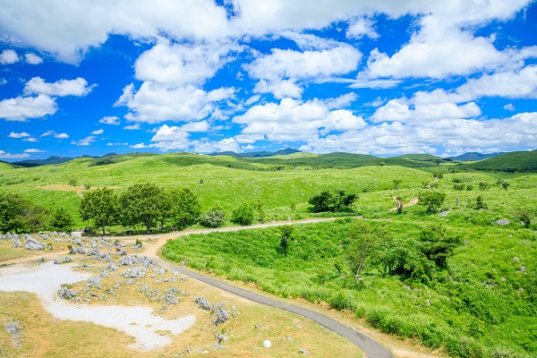 The view from Akiyoshidai Plateau.