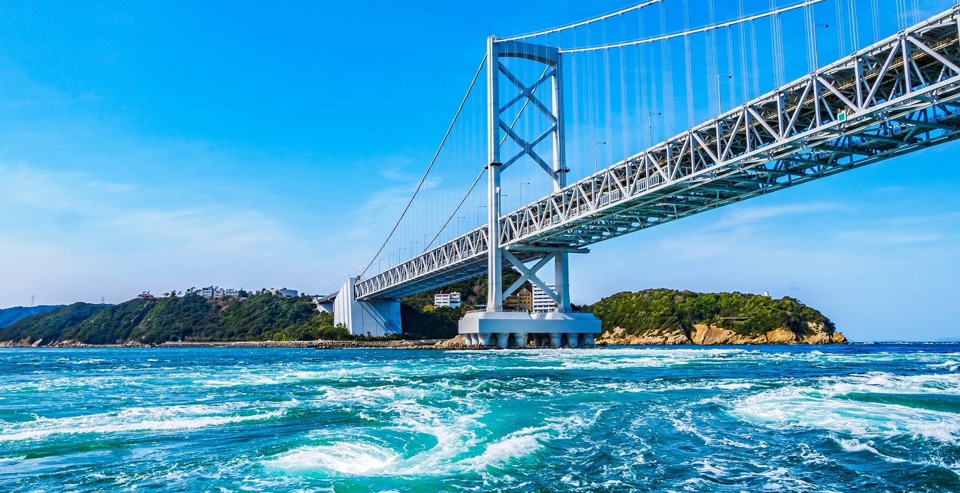 Experience the world's largest whirlpools with the “Naruto